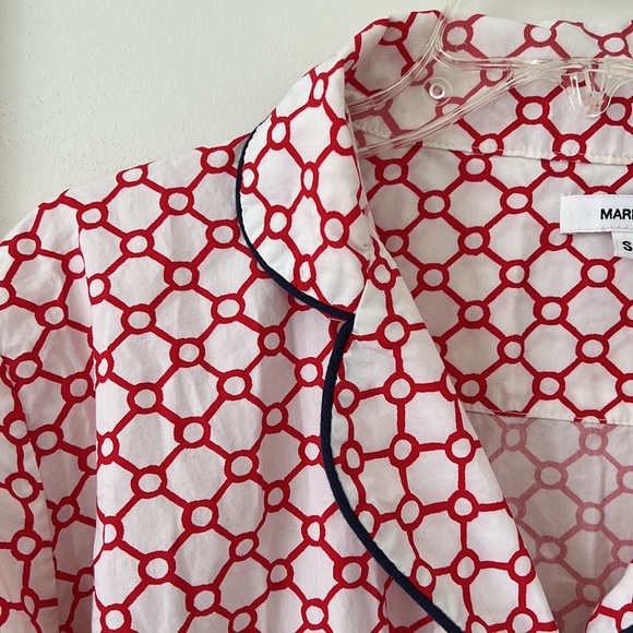 Marigot Night Shirt Rose Snowflake Size S - Picture 8 of 12